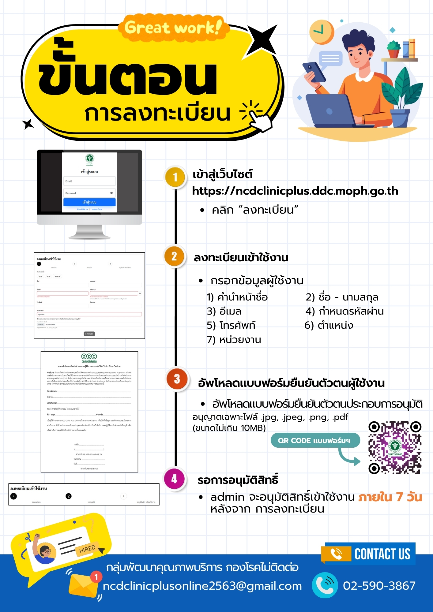 วิธีการลงทะเบียน